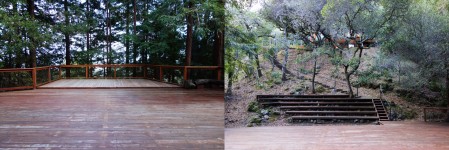 the Halprin's storied redwood dance platform